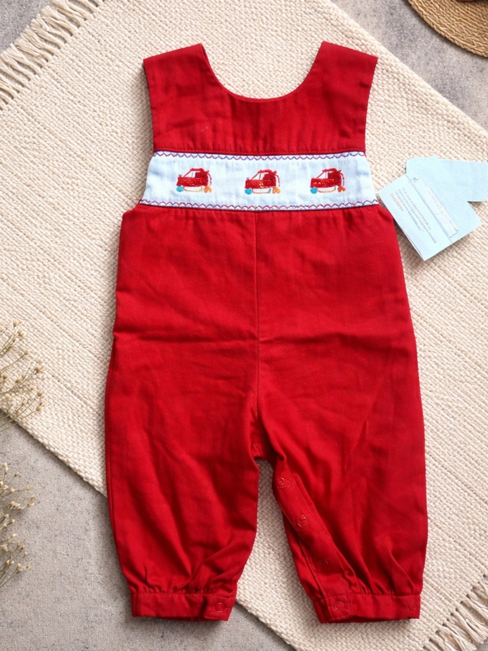 Vintage House of Hatten Dump Truck Rompers